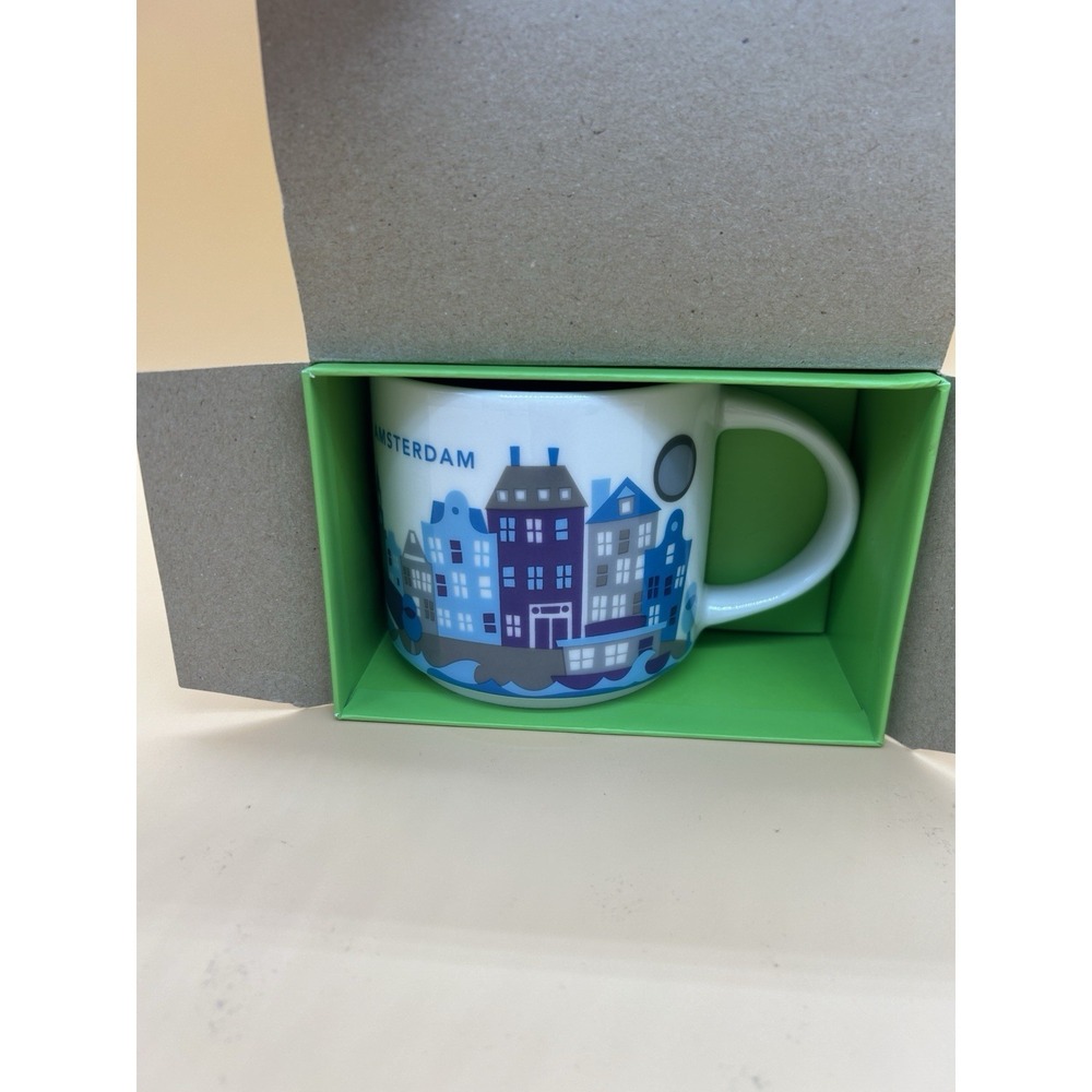 Starbucks‎ Amsterdam You Are Here Collection YAH Mug 14oz New In Box Netherlands - Picture 7 of 7